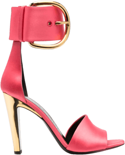 buckled satin 105mm sandals