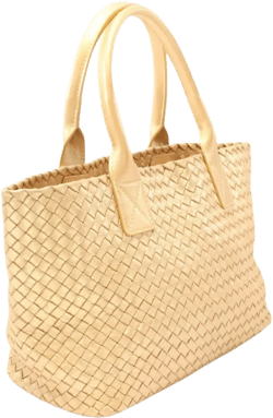 2000s Hippopotamus PM woven leather tote bag