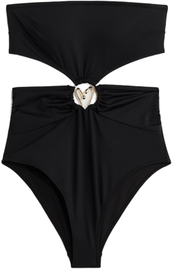Padded-Cup Bandeau Swimsuit