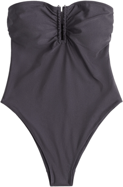 Padded-Cup Bandeau Swimsuit