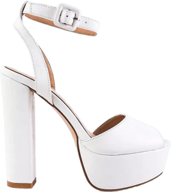 Womens Rager Peep-Toe High Platform Block Sandals