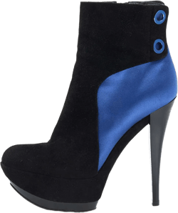satin-panelled stiletto boots