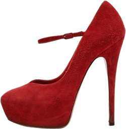 pre-owned 140mm suede pumps