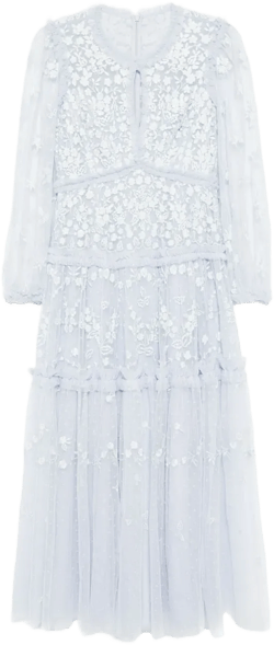 lace long sleeve ankle dress