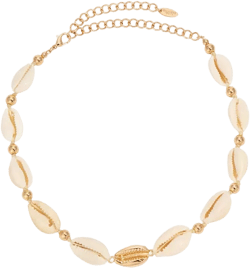 Ettika Out to Sea Cowrie Shell Choker Necklace