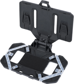 WYNEX Tactical Plate Carrier Phone Mount Molle Vest Accessories Cell Phone Chest Holder for Screen Size 4.7"-6.7" Black