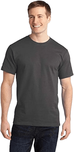 Port & Company - Ring Spun Cotton Tee XL Charcoal