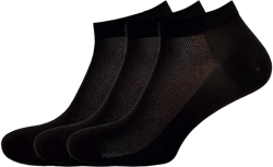 Women's Cotton Athletic Ankle Socks, Ultra Thin Breathable Dry Fit Low Cut Running Ankle Socks - 3 Pairs