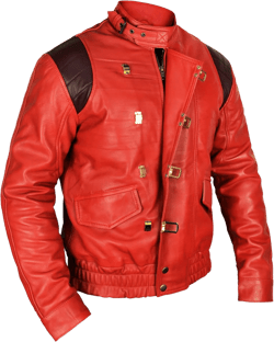 LP-FACON Mens Capsule Logo Pill Biker Bomber Faux Leather Jacket Red/Black at Amazon Men’s Clothing store