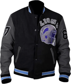 Original Varsity Letterman jacket for men's Wool & Faux Leather Outerwear American collage Style Varsity Jackets Medium Black & Grey