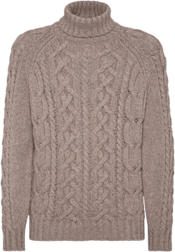 cable-knit sweater