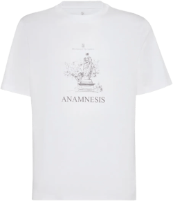 statue-print T-shirt