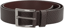 woven-effect leather belt