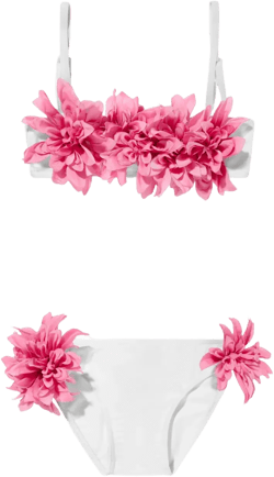 floral-embellished bikini