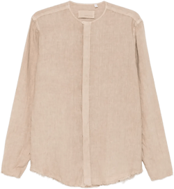 raw-hem shirt