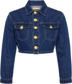 Genevie Cropped Denim Jacket