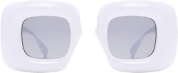 Fashion Square Inflated Sunglasses for Women Men Oversized Thick Frame Trendy Glasses Mask Shades Designer Style