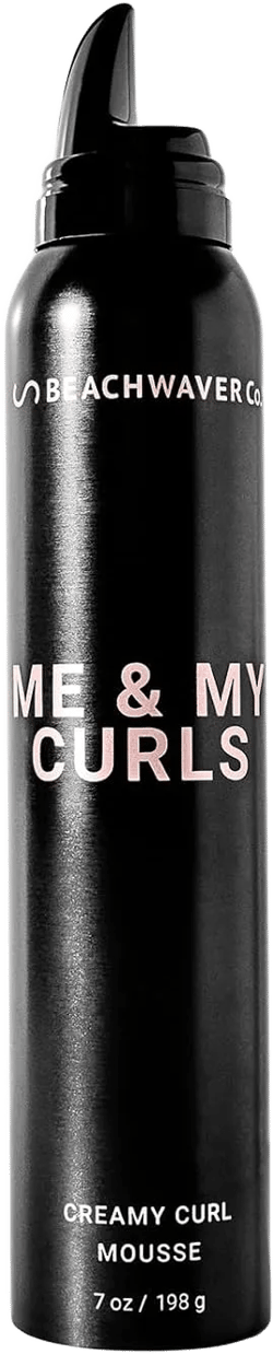 Beachwaver Me & My Curls Creamy Curl Mousse - Full Size (7 Oz) | Lightweight, Creamy Vegan Mousse For Curls, Coils, and Waves - Defines Natural Texture and Enhances Shine | Bondi Beach Day Fragrance