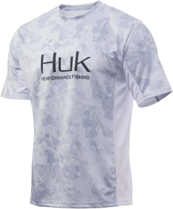 HUK Men's Icon X Camo Short-Sleeve Performance Fishing Shirt XX-Large Kenai