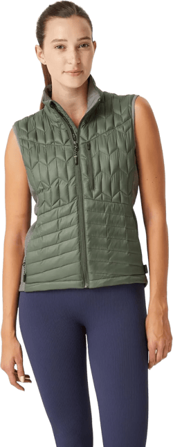 Women’s Spark Weighted Quilted Vest, Weighted Blanket Inspired Clothing for Sensory Issues Olive Large