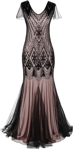 1920S Elegant Vintage Sequin Maxi Evening Dress The Great Gatsby Hem Flapper Gown Dress Wedding Floor Dress Vestido Small Pink