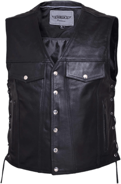 Unik International Mens Premium Leather Vest 2601.00