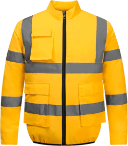 High Visibility Reflective Safety Jacket for Women & Men Waterproof Work Construction Coat with Pockets Rain Gear Yellow 5X-Large