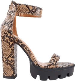 Rattle Chunky High Block Heel Sandals