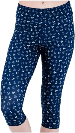 Calypsa Women's Capri Swim Leggings