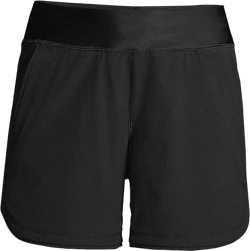 Lands' End Women's Curvy Fit 5" Quick Dry Board Shorts Swim Shorts with Panty