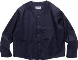 WORKADAY Engineer Short Jacket Dark Navy Cotton Heavy Base