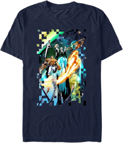 Mens Marvel: Fantastic Four Galactic Team T Shirt - Navy Blue - Small