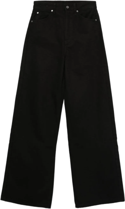 high-rise wide-leg jeans