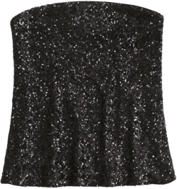 Long-Length Sequin Tube Top
