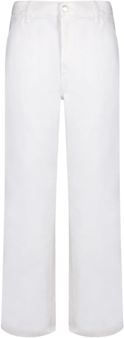 Simple Pant Straight Fit Jeans In White