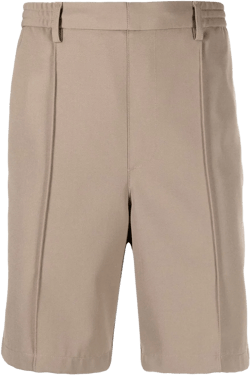 elasticated waistband Bermuda shorts