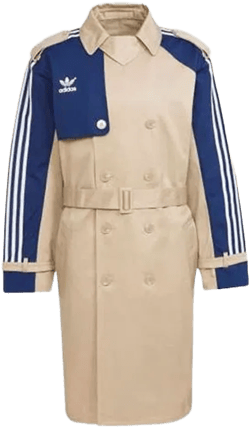 Contrasting Colors Lapel Windbreaker Jacket Khaki In Neutral