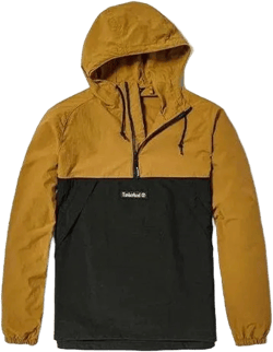 Pullover Windbreaker Jacket 'brown Black' In Multi