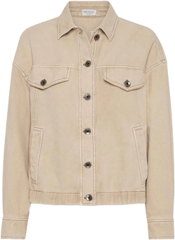 Denim Jacket In Beige