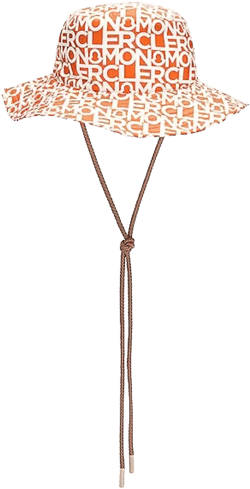 Logo Print Bucket Hat In Orange