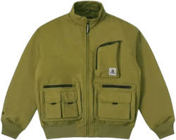 Short Down Bomber Jacket 'olive Green'