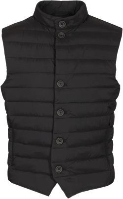 Rain Proof Vest Coats Black In Multi