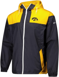 Black Iowa Hawkeyes Flash Challenger Ii Omni-shade Full-zip Windbreaker Jacket In Multi