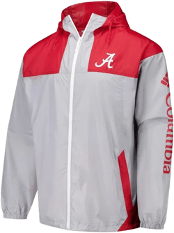 Men's Gray Alabama Crimson Tide Flash Challenger Ii Omni-shade Full-zip Windbreaker Jacket
