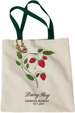 Dairy Boy Farmers Market Strawberry Tote Bag