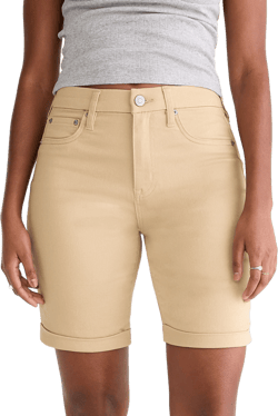 Curvy Seriously Stretchy High-Rise Uniform Bermuda Shorts