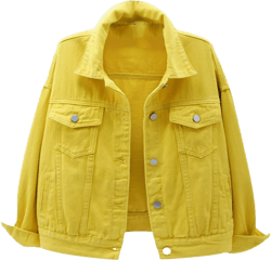 Jean Jacket Women 2025 Trendy Classic Lapel Button Down Long Sleeve Slim Fit Casual Light Weight Denim Jackets Plus Size