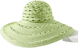 San Diego Hat Co. Sierra Straw Wide-Brim Floppy Hat