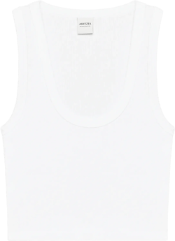 HOMESTRETCH™ RIB SCOOPNECK WAIST TANK