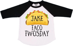 Personalized Taco Twosday TWO Birthday. Taco themed Birthday Shirt- Birthday Shirt, Boy's Second Birthday, Cake Smash, Birthday Boy,